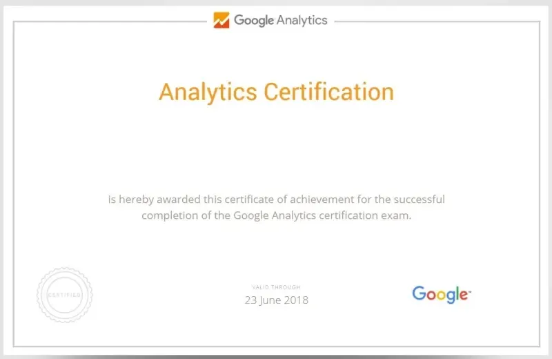 4- شهادة تحليل جوجل أناليتكس الرقمية