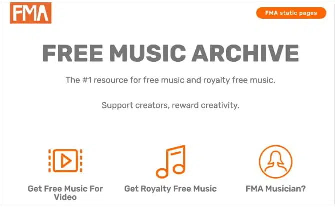 4- أرشيف موسيقى مجاني يوفر موسيقى بترخيص المشاع الإبداعي