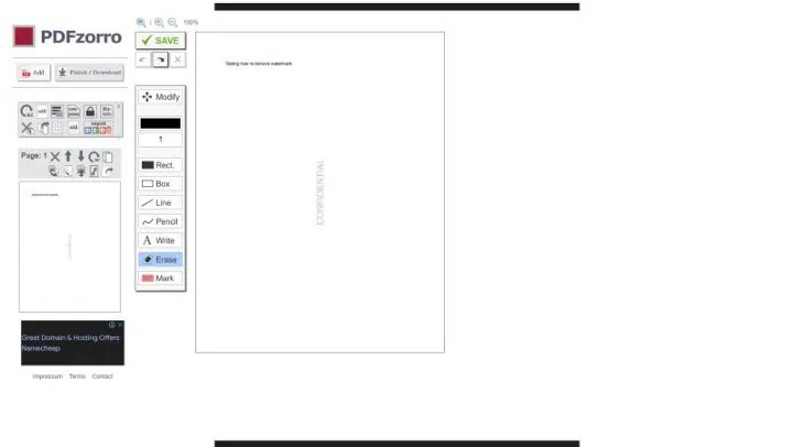 أولاً، طريقة إزالة العلامة المائية من ملف PDF باستخدام PDF Zorro