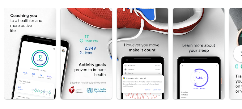 4- تطبيق Google Fit لتتبع اللياقة البدنية