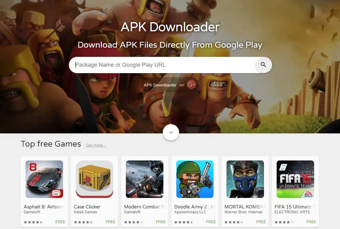 4. APK Downloader لتحميل أي تطبيق