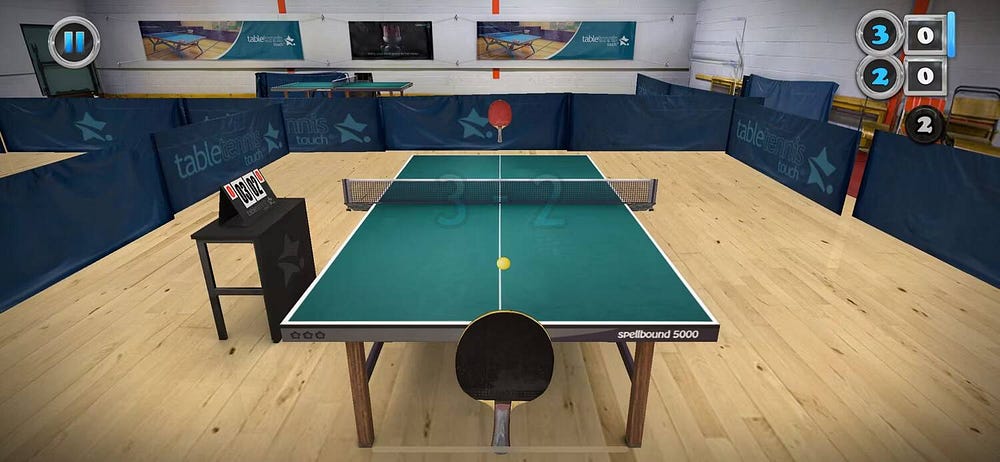 2- لعبة Table Tennis Touch - من أفضل ألعاب رياضة تنس الطاولة