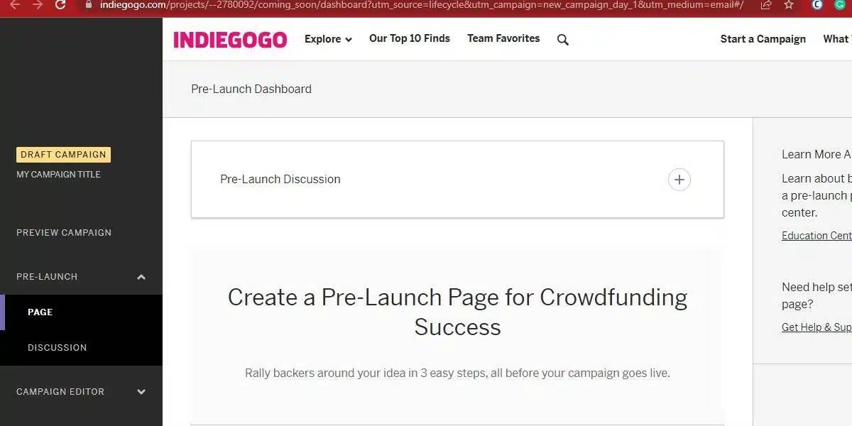 4- منصة IndieGoGo 