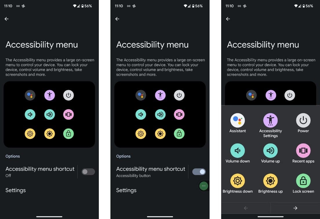 احصل على أزرار افتراضية مع Android Accessibility Suite