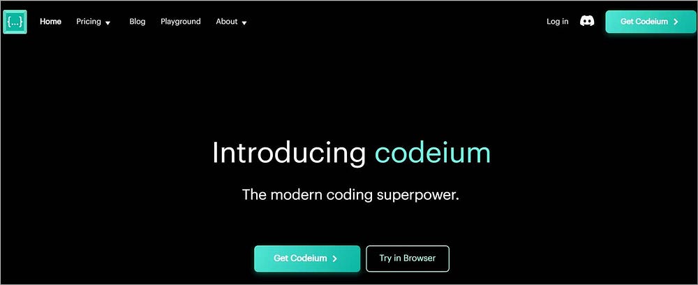 3- أداة Codeium  لتوليد التعليمات البرمجية  بالذكاء الاصطناعي