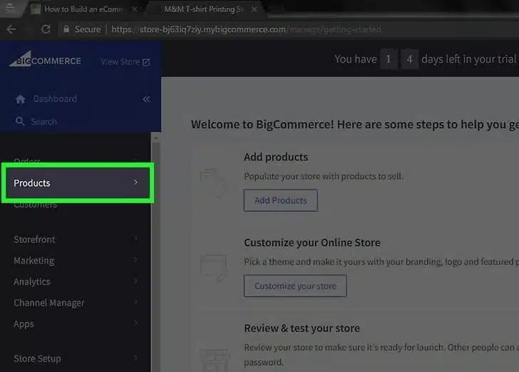 أنشئ متجرًا عبر الإنترنت باستخدام BigCommerce 