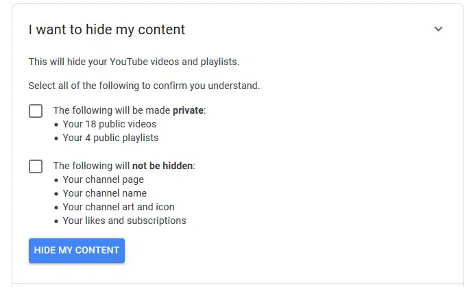طريقة إخفاء القناة الخاصة بك على اليوتيوب بشكل مؤقت