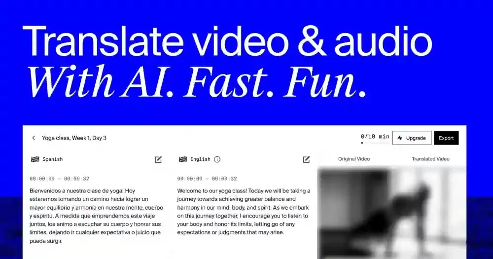 4- موقع Rask AI لترجمة الفيديوهات إلى اللغة العربية