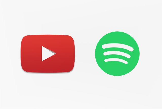 2- مقارنة الموسيقى بين سبوتيفاي ويوتيوب: مكتبة الموسيقى