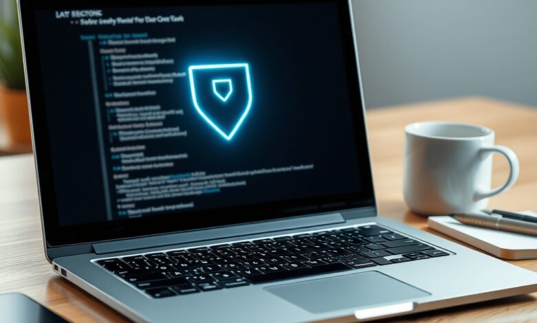 شاشة محمول تعرض عملية استعادة الملفات المحذوفة من الكمبيوتر بنجاح