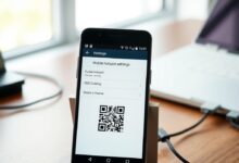 واجهة إعدادات نقطة اتصال أندرويد على شاشة هاتف