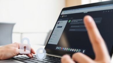 شاشة لابتوب تعرض تكامل ChatGPT في كروم مع أيقونات الخصوصية