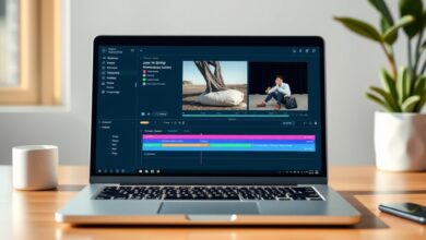 واجهة برنامج مخصص لـ تقليل حجم الفيديو على شاشة كمبيوتر محمول