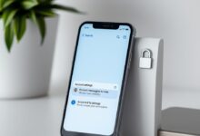 شاشة هاتف توضح خطوات حذف حساب تيليجرام نهائيا وإدارة إعدادات الخصوصية