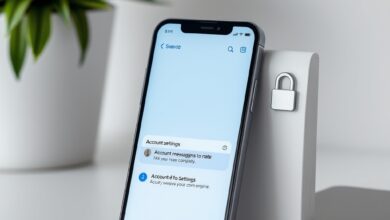 شاشة هاتف توضح خطوات حذف حساب تيليجرام نهائيا وإدارة إعدادات الخصوصية