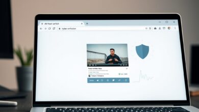 واجهة متصفح تظهر أدوات للتحقق وشرح حول كشف الصور المولدة بالذكاء الاصطناعي
