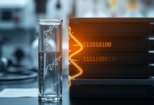 مفهوم تخزين البيانات بالـDNA في مختبر حديث
