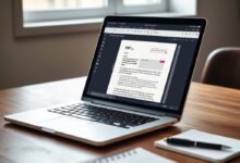 صورة توضح تحرير PDF في Firefox على حاسوب محمول