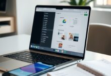 مستخدم ينظّم ملفات على Google Drive على الحاسوب والهاتف