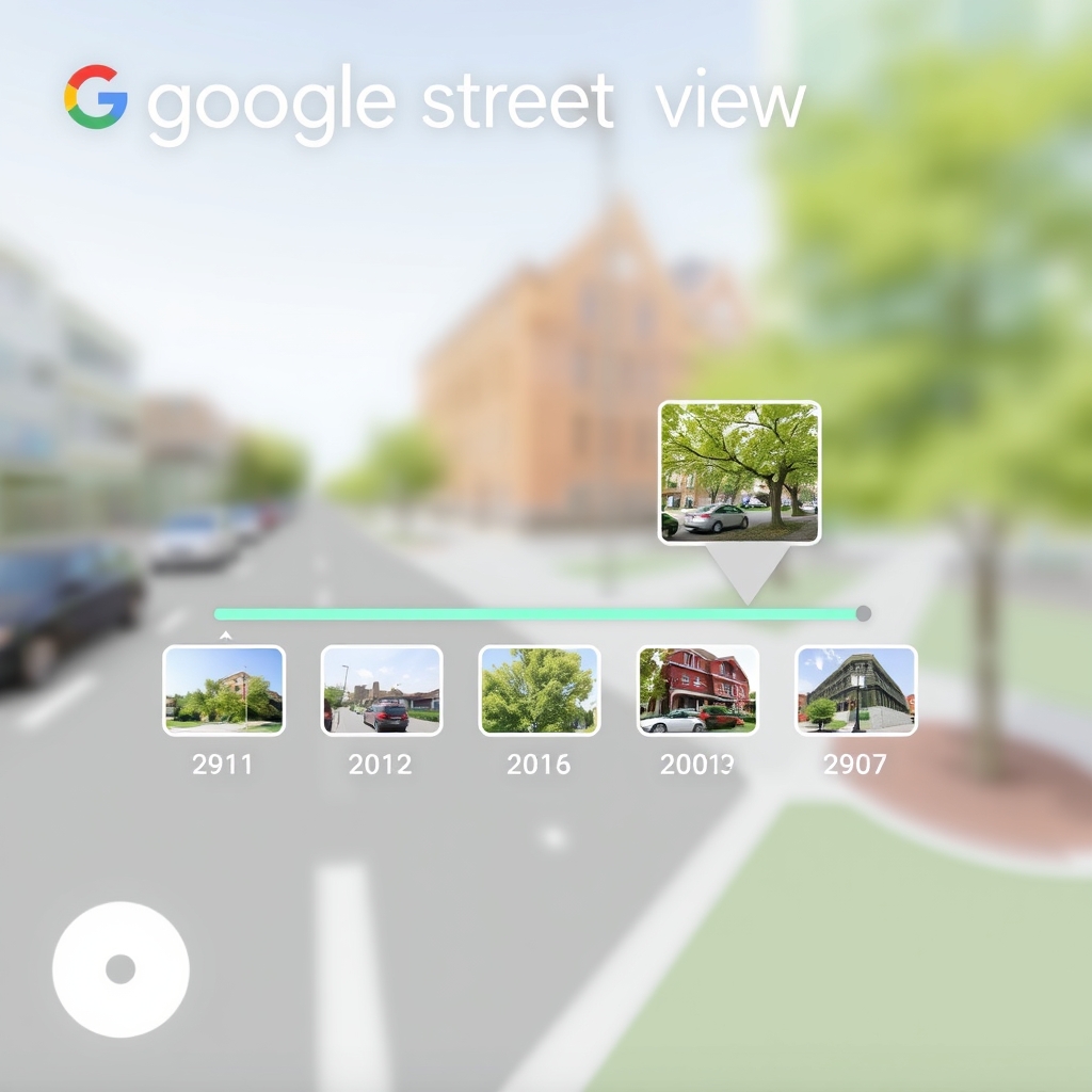 شريط الزمن لعرض صور Street View القديمة