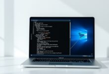 شاشة تعرض إعداد WSL2 وتشغيل طرفية لينكس على ويندوز