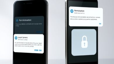 شاشة إعدادات إدارة أذونات التطبيقات على الهاتف