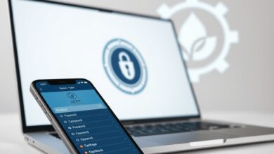 واجهة تطبيق توضح مفهوم مدير كلمات المرور آمن ومفتوح المصدر