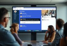 شاشة فريق تعرض تحذير من التصيد في Microsoft Teams