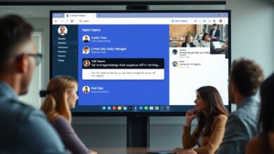شاشة فريق تعرض تحذير من التصيد في Microsoft Teams