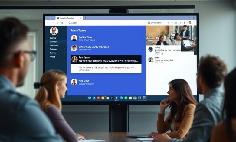شاشة فريق تعرض تحذير من التصيد في Microsoft Teams