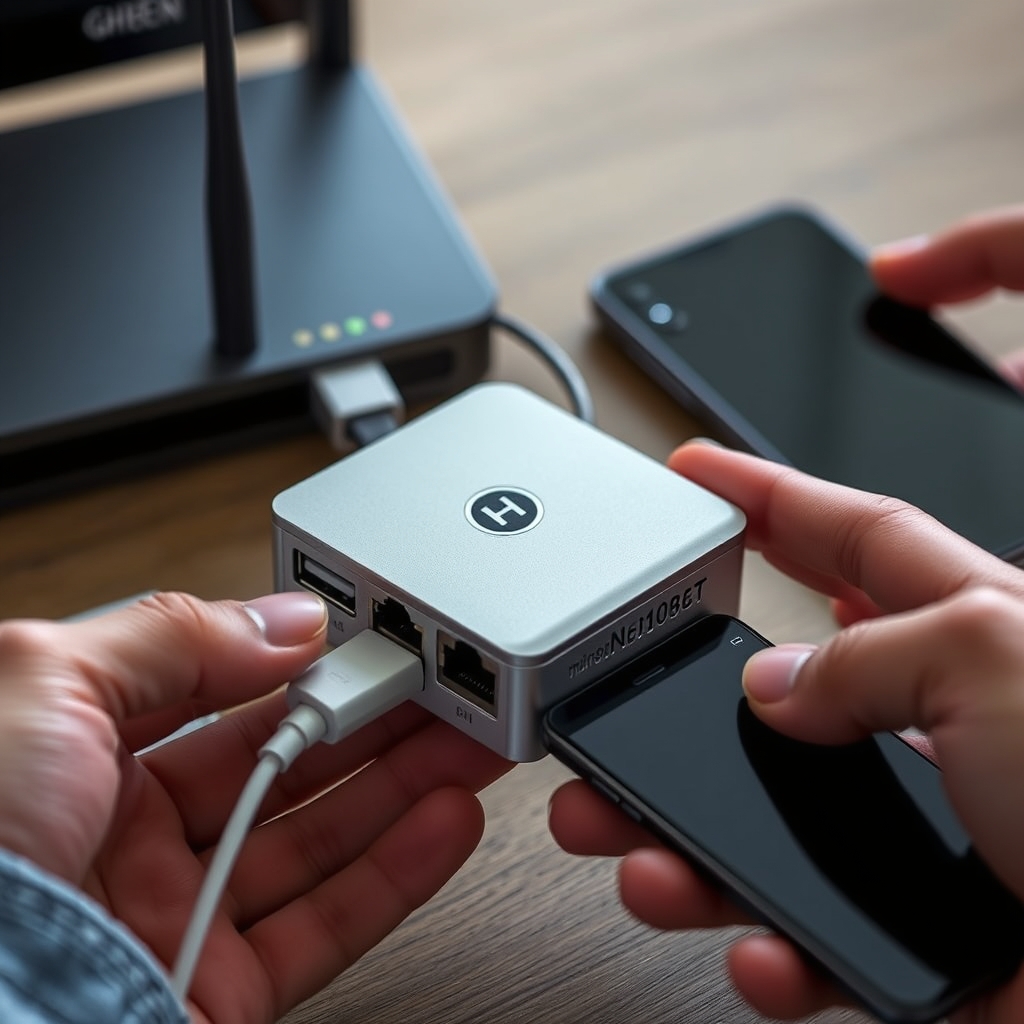 إعداد خادم جيب وتوصيله بالراوتر مع بطاقة microSD