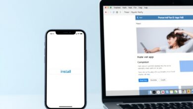 واجهة تطبيقات الويب التقدمية على هاتف وحاسوب