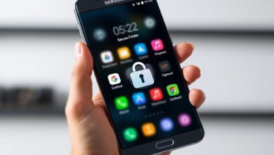 هاتف سامسونج يعرض Secure Folder سامسونج لحماية التطبيقات والملفات