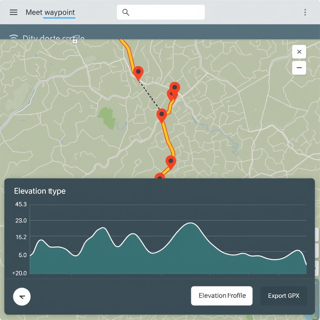 تحرير المسار في Strava مع ملف التصدير GPX وملف الارتفاع